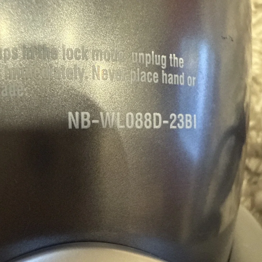 Nutribullet 600W Original Personal Blender Gray NBR-0601WM Cup Lid Ring Manual